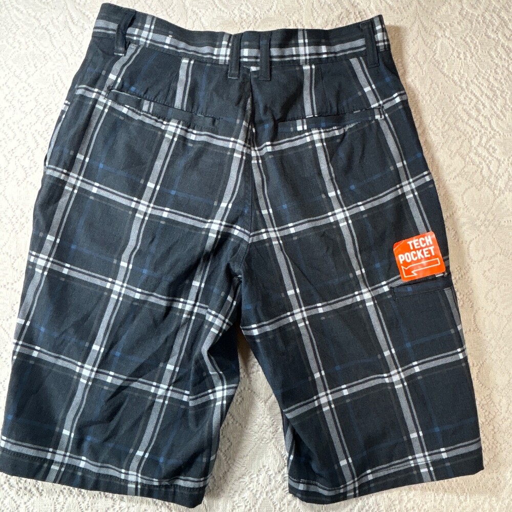 Urban Pipeline Men's Chino Shorts Size 30 Grey Plaid Max Flex Shorts Golf Flat - Picture 2 of 16